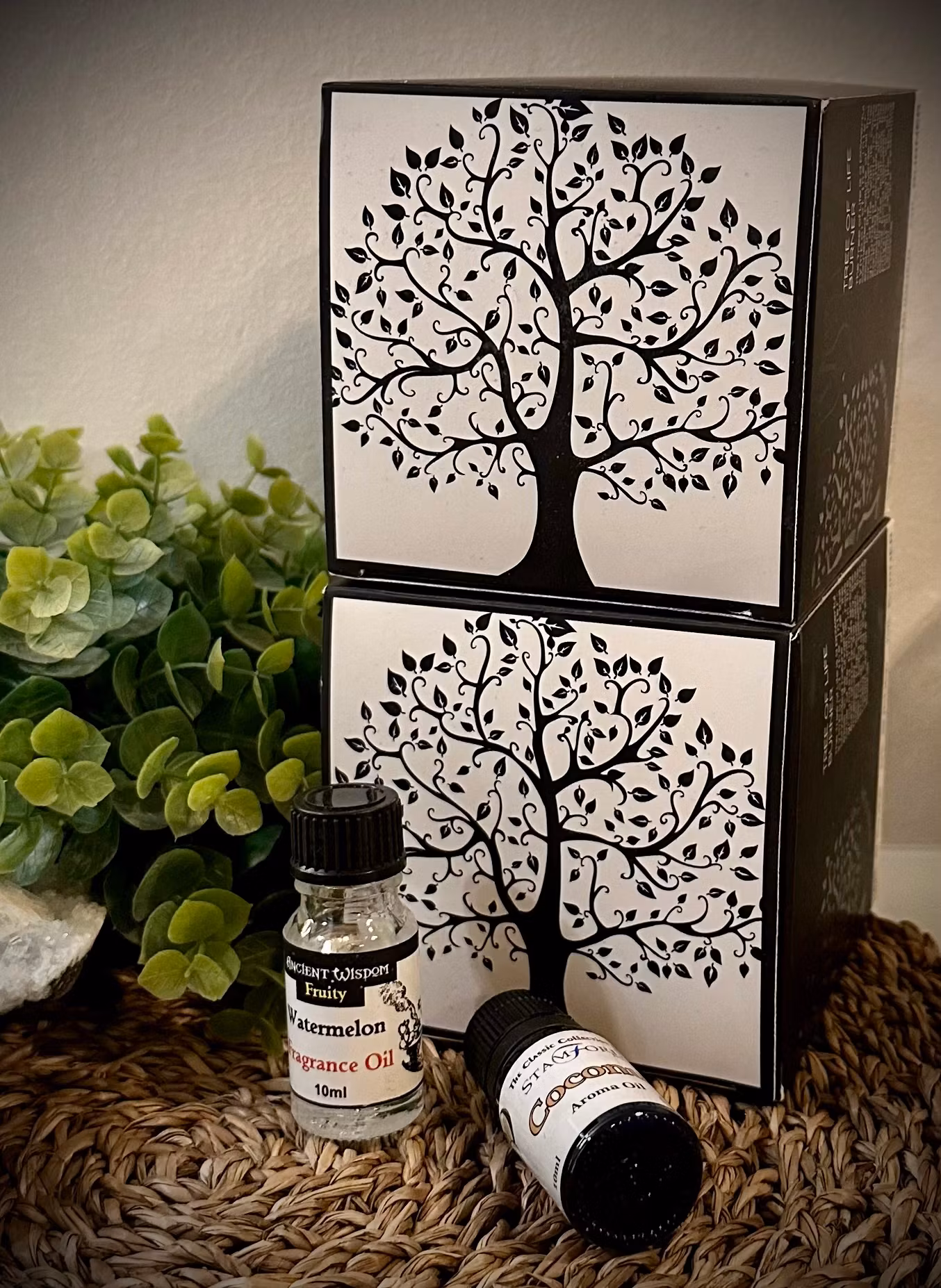 AROMAFUME Aromalampa Tree Of Life | Flower Of Life | Indien