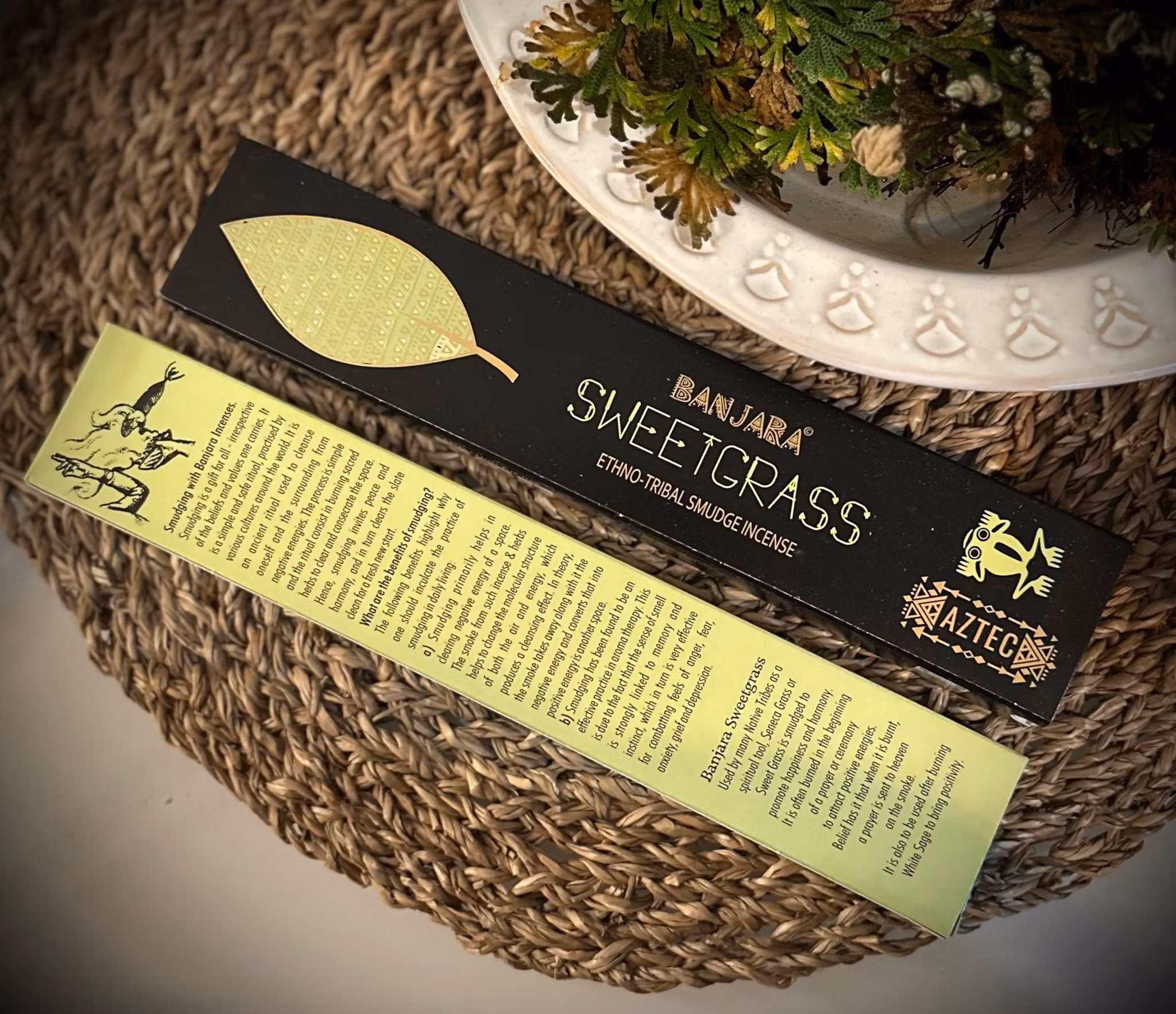 Banjara Tribal Smudge Incense | Sweetgrass