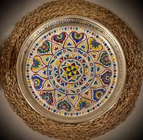 Mandala bricka | Offerfat | Indien