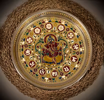 Ganesha bricka | Offerfat | Indien