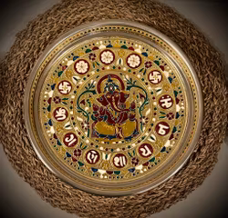 Ganesha bricka | Offerfat | Indien