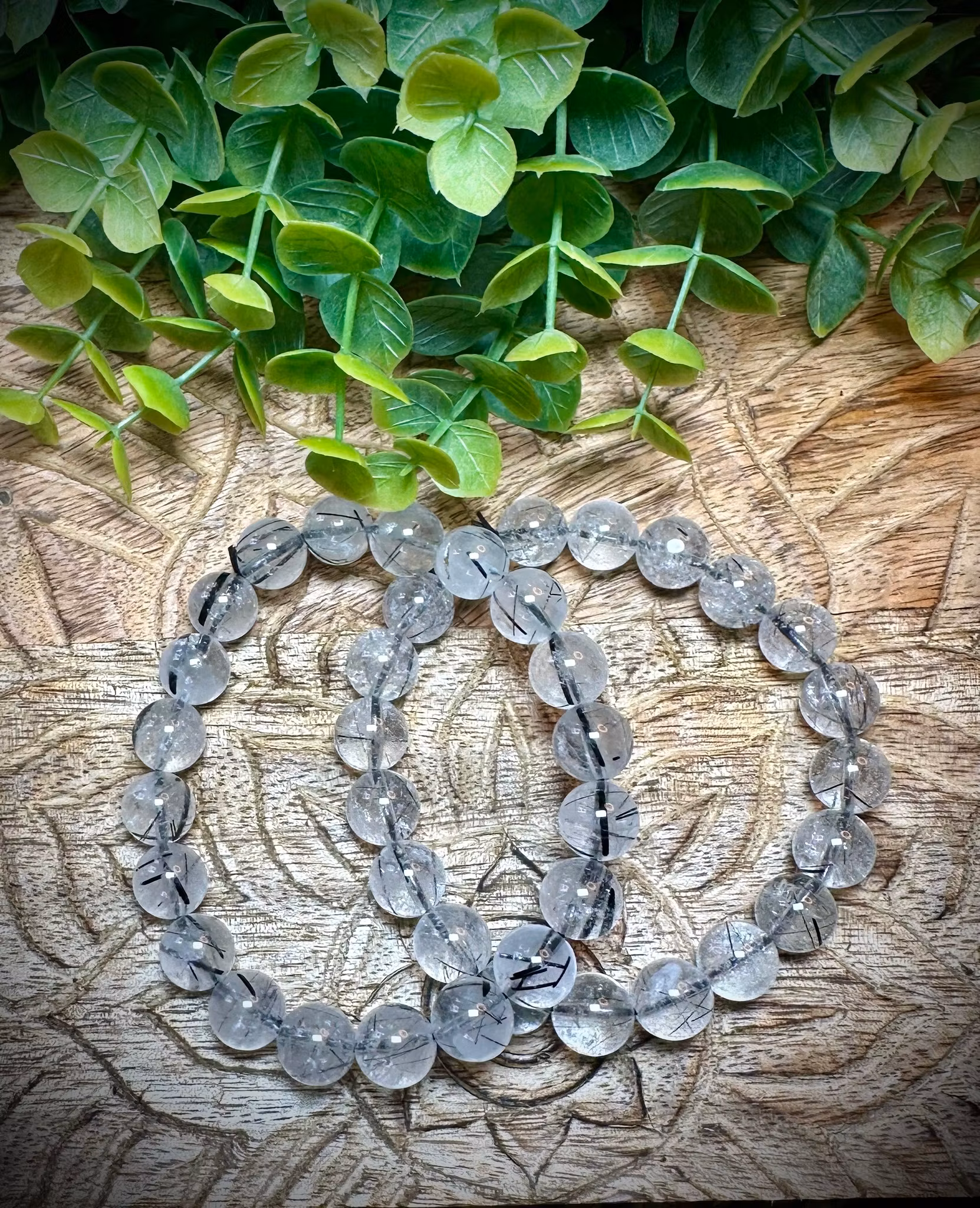 Turmalinkvarts Armband | 10 mm