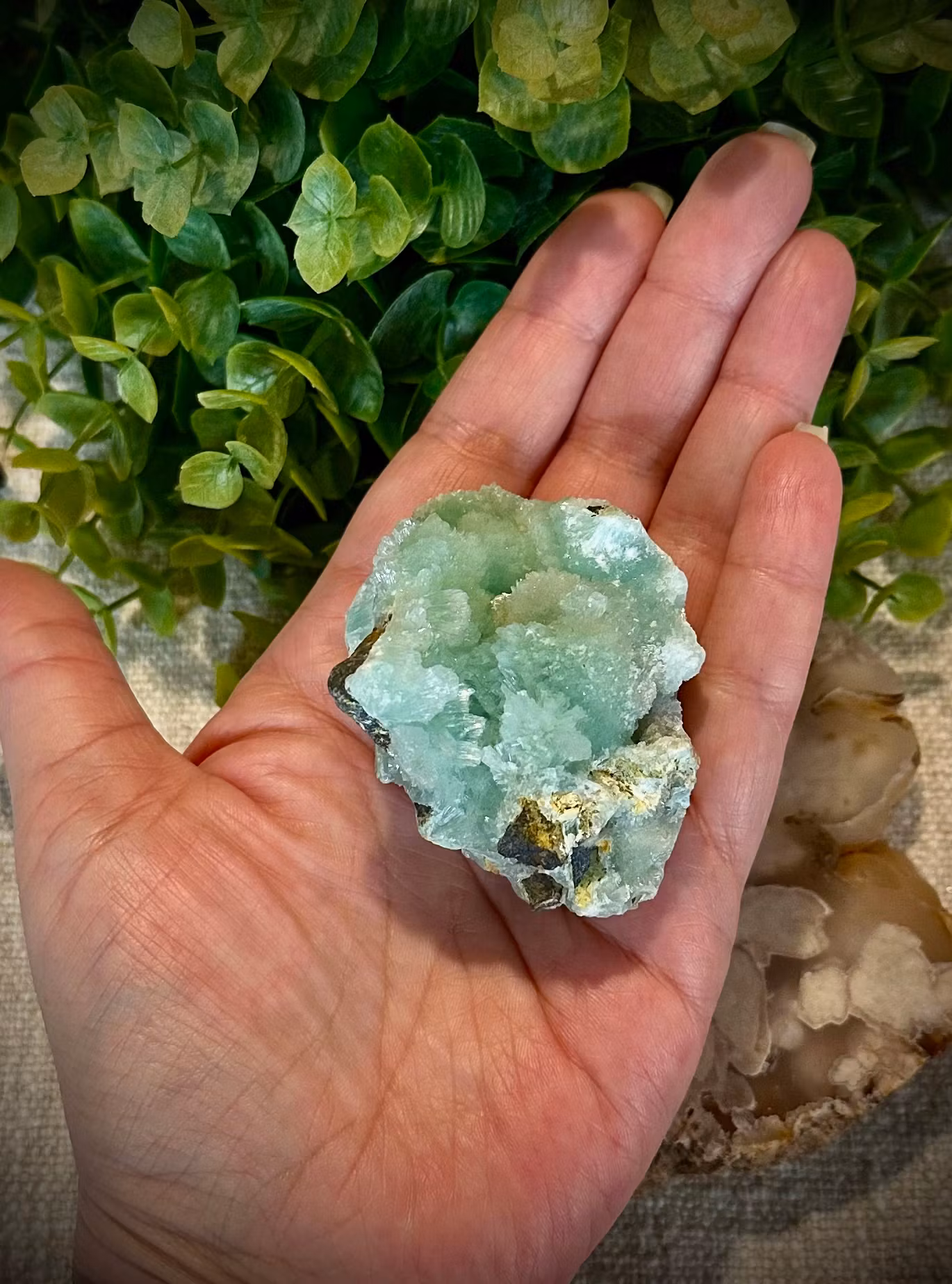 Kinesisk Larimar | Hemimorfit Kluster