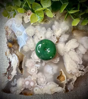 Nefrit Jade Pi-Sten | 25 mm