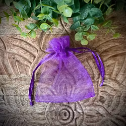 Organzapåse | 9x7 cm | Lila