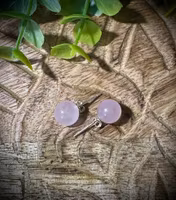 Rosenkvarts Örhänge | 925 Sterling Silver