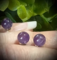 Ametist Örhänge | 925 Sterling Silver