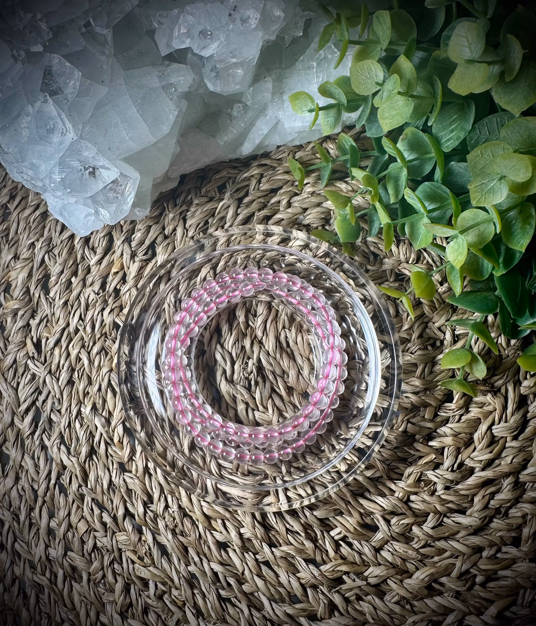 Rosenkvarts Halsband | Armband | 5-6 mm