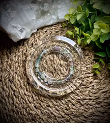Regnbågsfluorit Armband | 7-8 mm