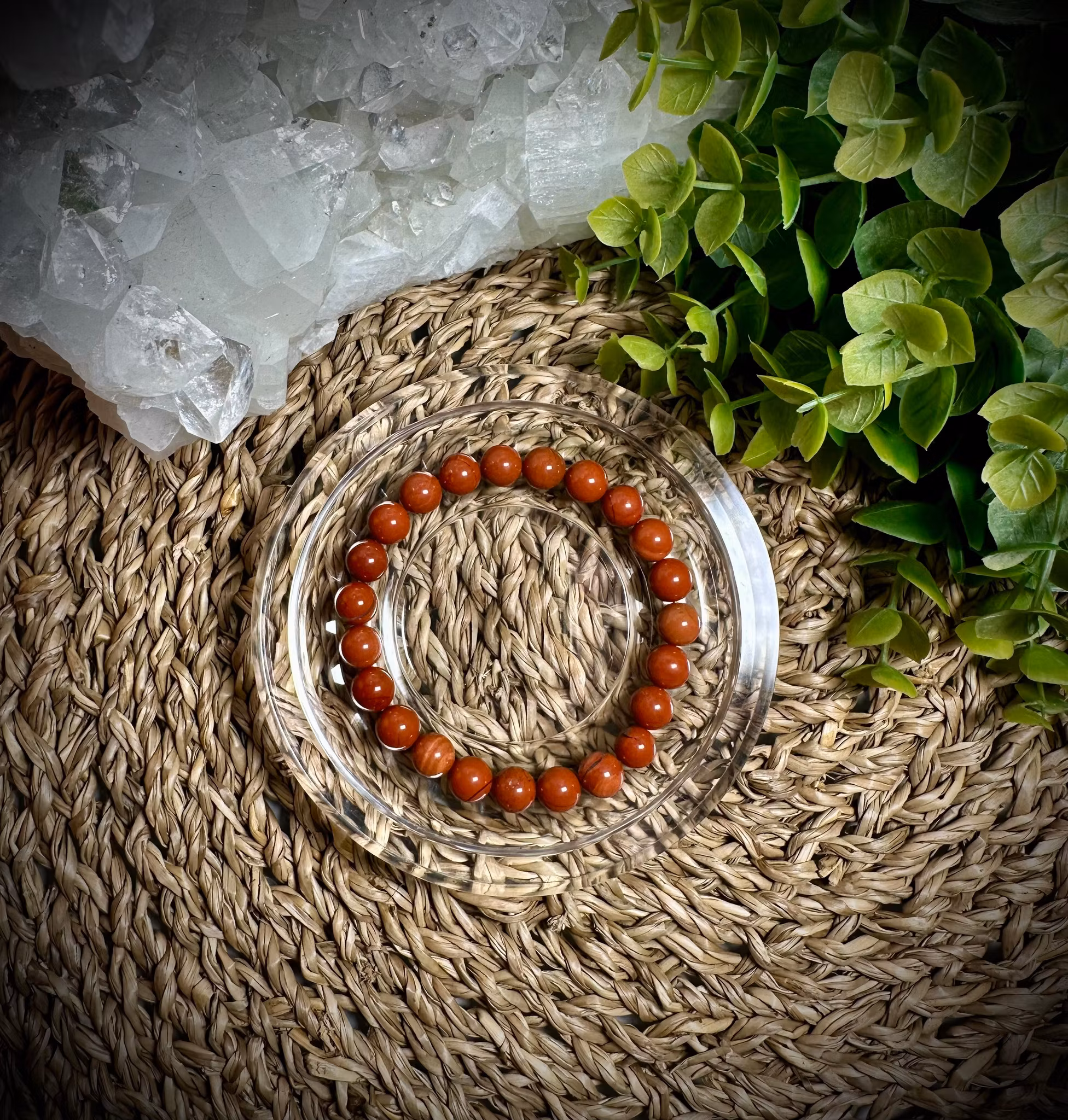 Röd Jaspis Armband | 8-9 mm