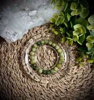 Grön Jade Armband | 8-9 mm