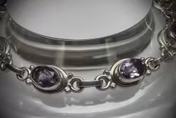 Facetterad Ametist Armband | 925 Sterling Silver