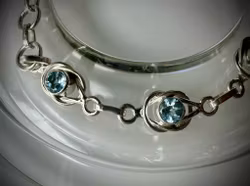 Facetterad Topas Armband | 925 Sterling Silver