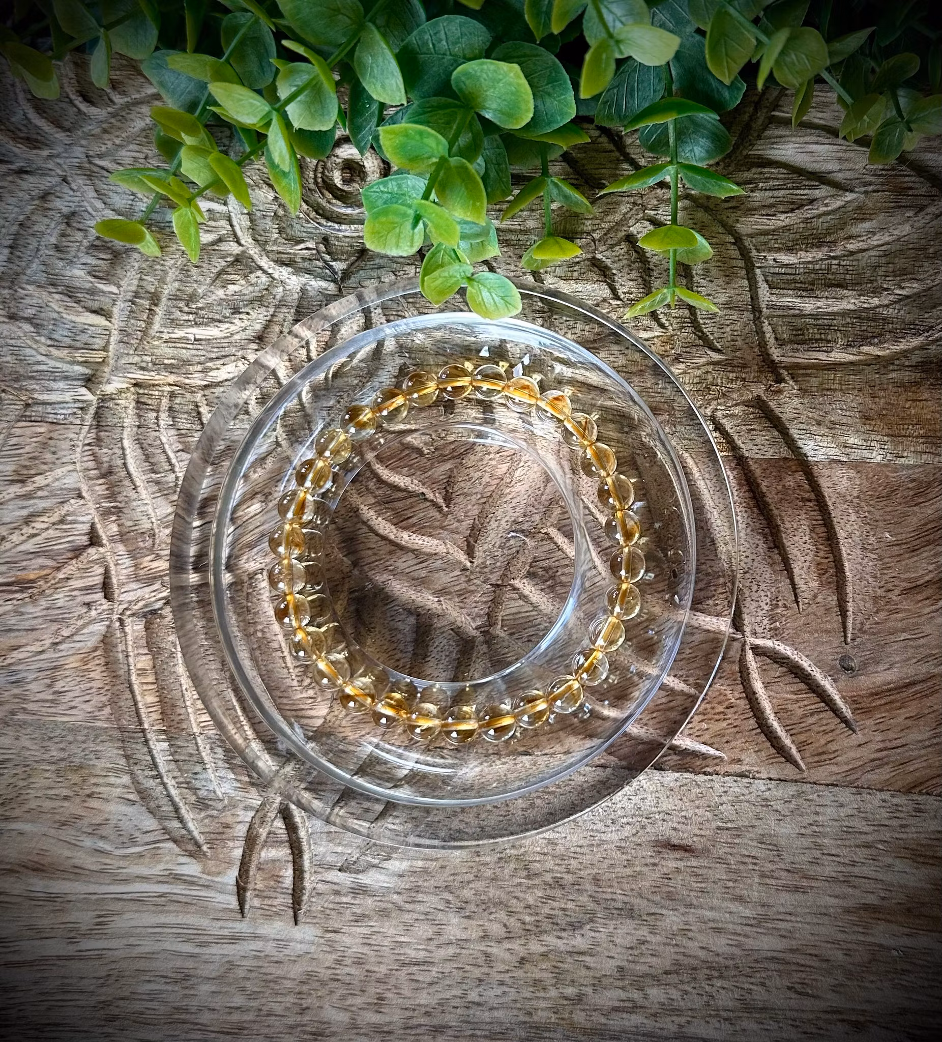 Upphettad Citrin Armband | 6-7 mm