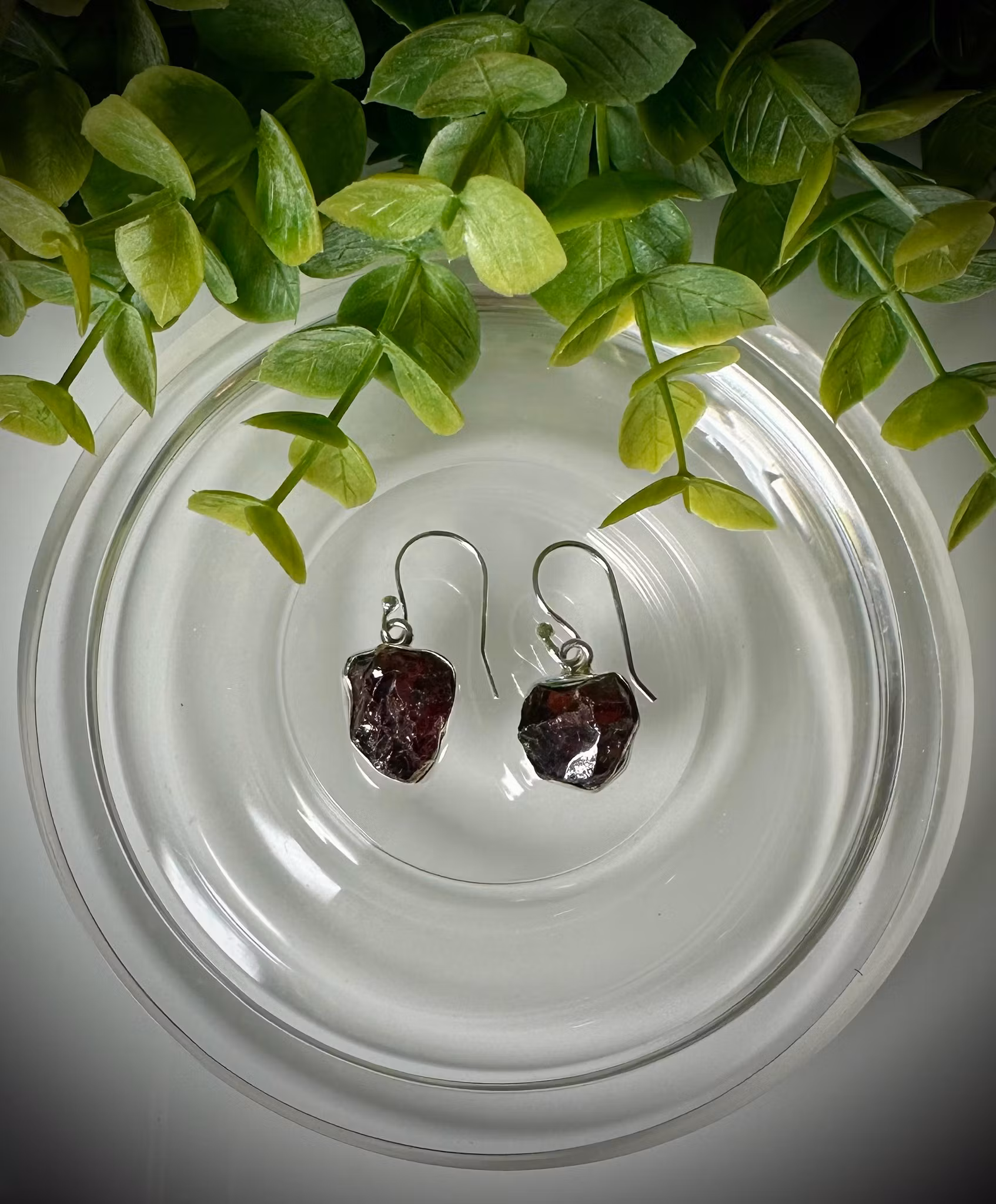 Granat Örhänge | 925 Sterling Silver