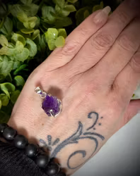 Ametist Hänge | 925 Sterling Silver