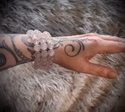 Blå Rosenkvarts Armband | 10-12 mm