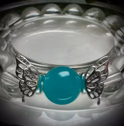 Amazonit | Bergkristall Armband | 925 Sterling Silver