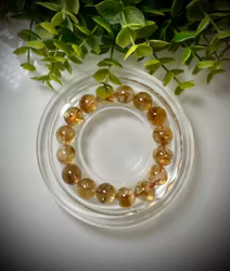 Upphettad Citrin Armband | 12-13 mm
