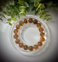Upphettad Citrin Armband | 12-13 mm