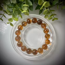 Upphettad Citrin Armband | 12-13 mm