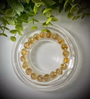 Upphettad Citrin Armband | 10 mm