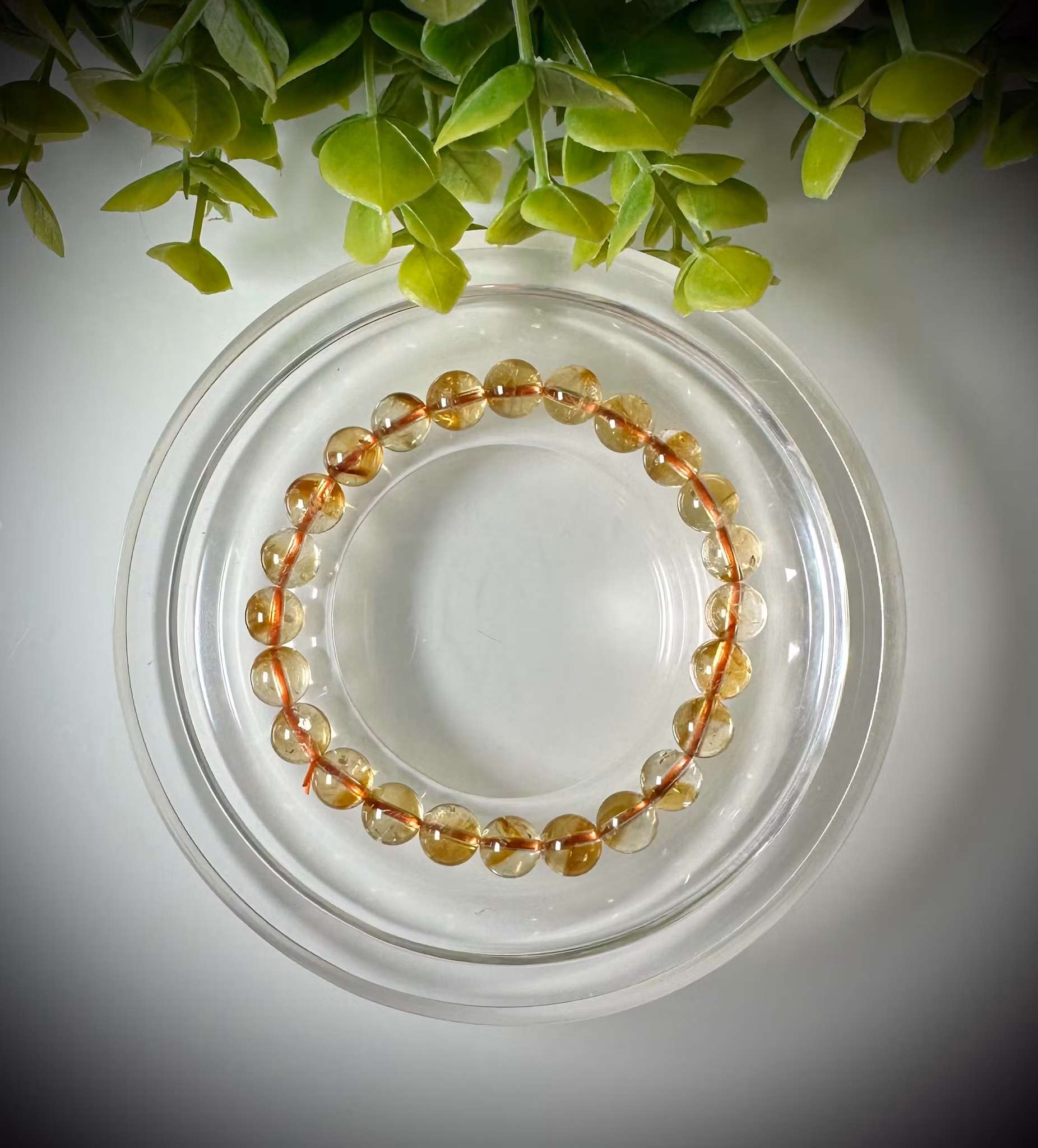 Upphettad Citrin Armband | 8 mm