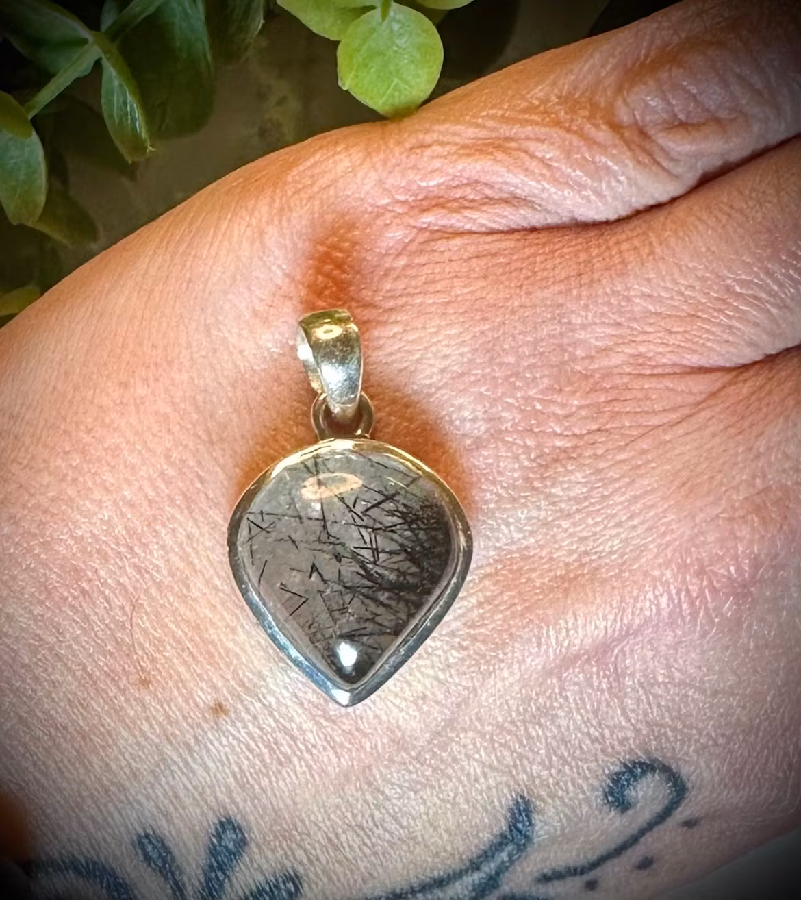 Turmalinkvarts Hänge | 925 Sterling Silver