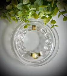 Gul Mica | Bergkristall Armband | 925 Sterling Silver