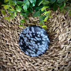 Snöflingeobsidian Skål | Klotställ