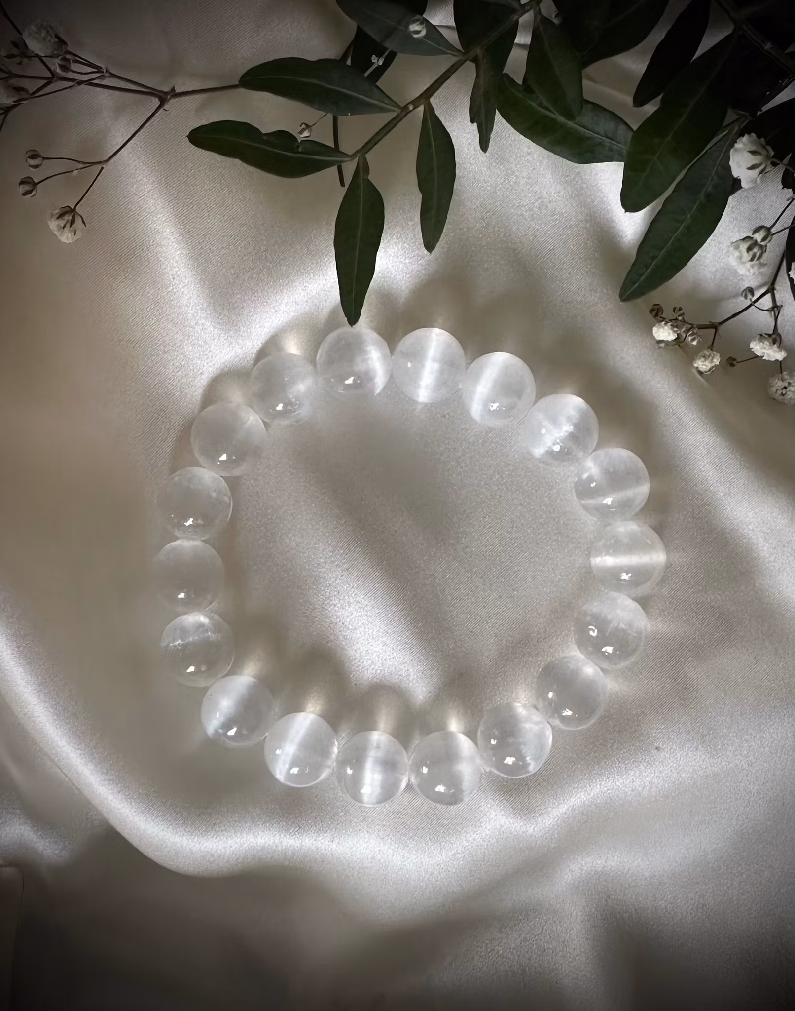 Selenit Armband | 12 mm