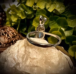Månsten Kanin Ring | 925 Sterling Silver HK