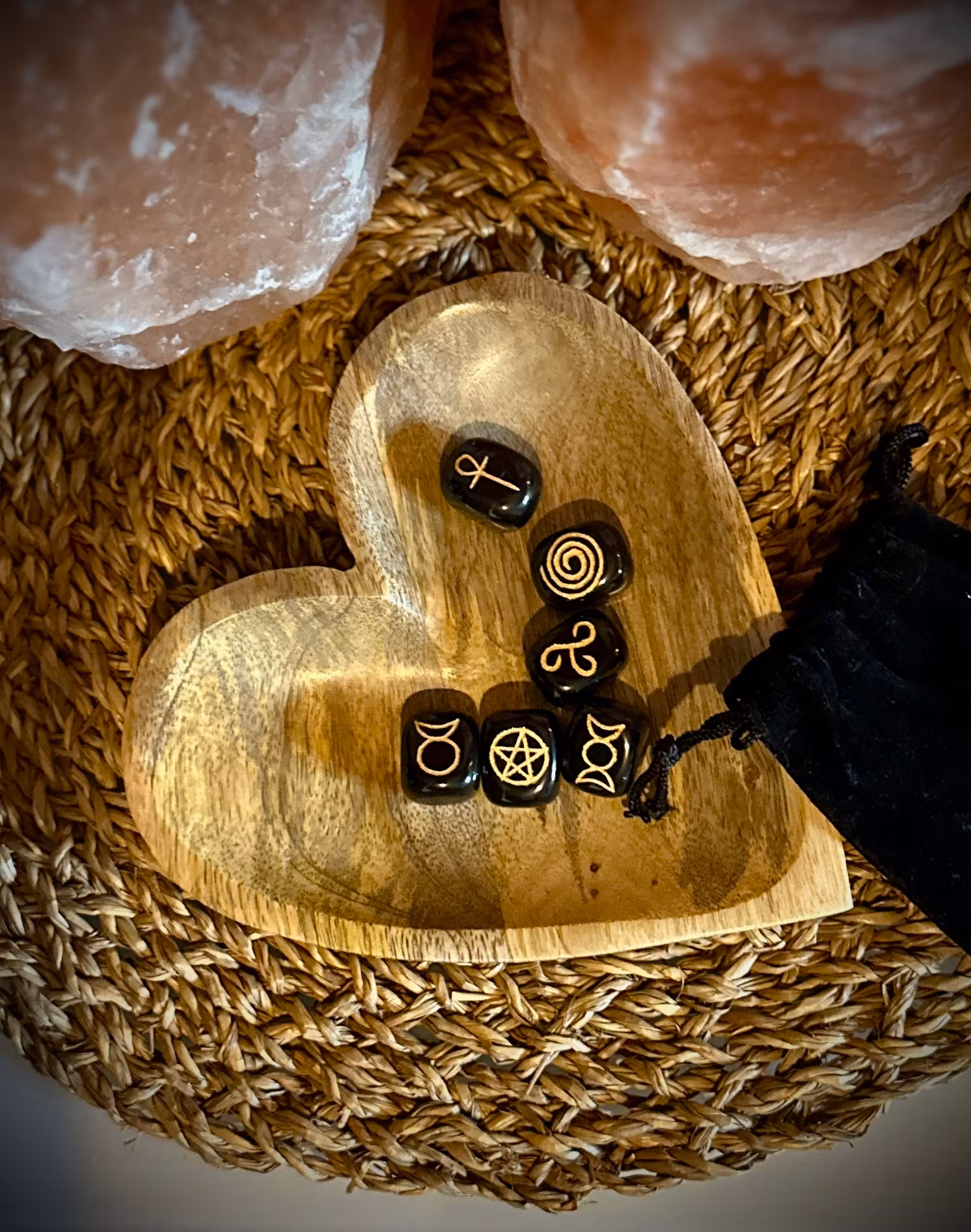 Skål i Mangoträ Hjärta | Indien