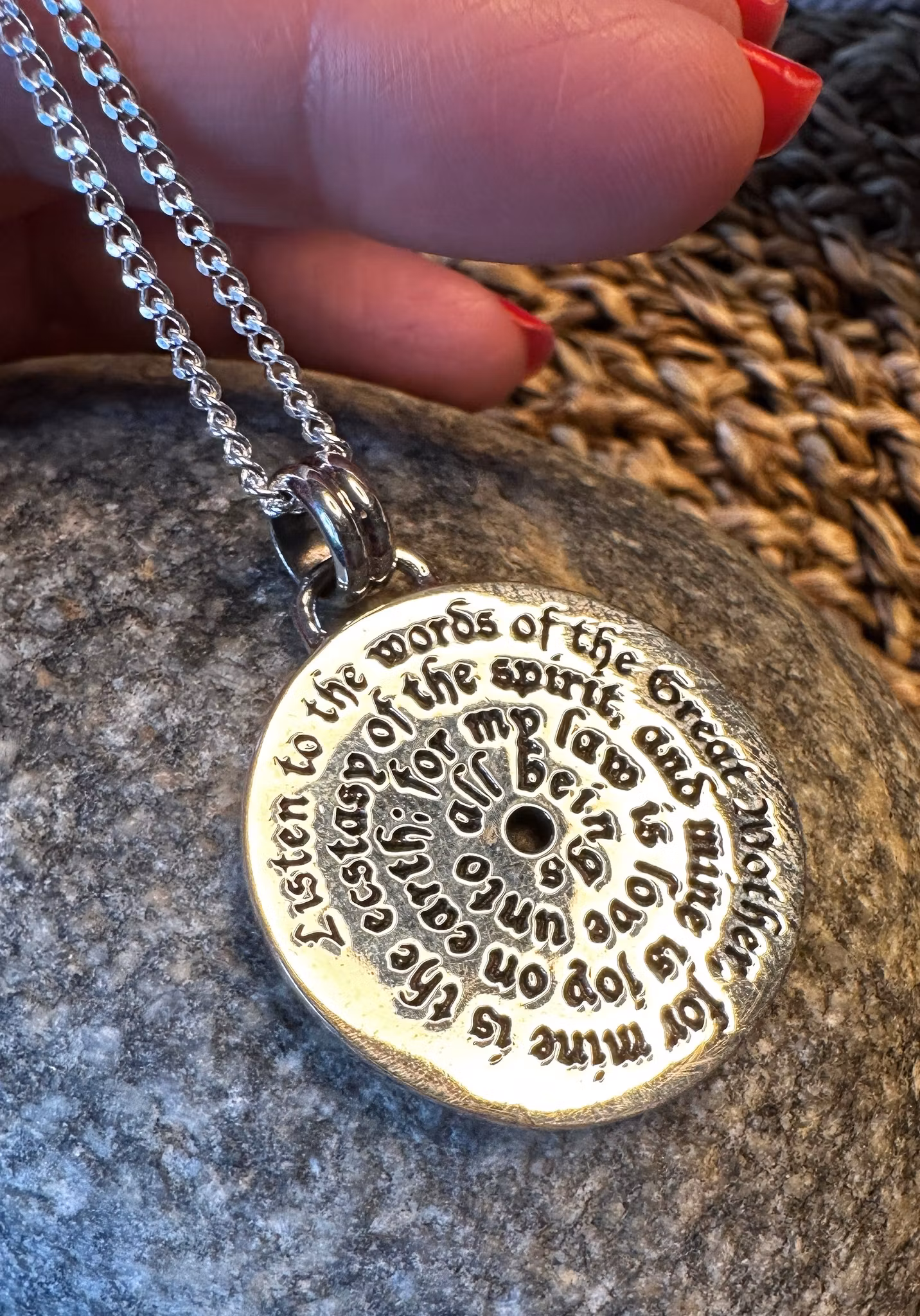 Sacred Charge Medallion Hänge | 925 Sterling Silver | Peter Stone