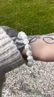 Snowflake Quartz | Lodolit Armband |  7-8 mm