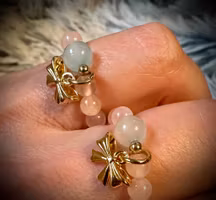 Rosenkvarts med Akvamarin Ring