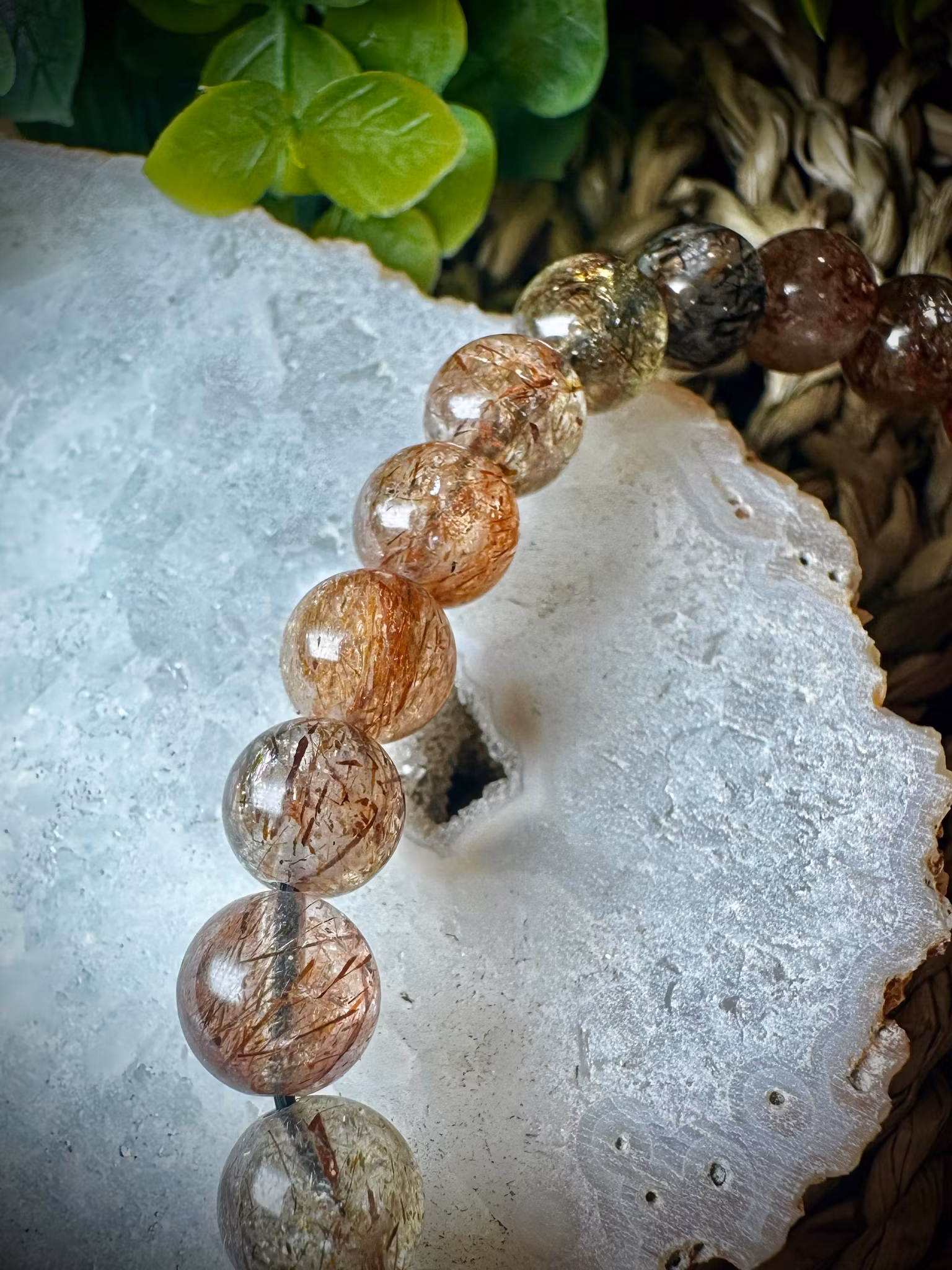 Kopparrutil Armband | 8 mm