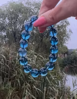Blå Fluorit Armband | 13-13,5 mm