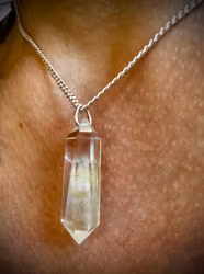 Amphibiolkvarts | Änglafantomkvarts | Änglahår Hänge 925 Sterling Silver