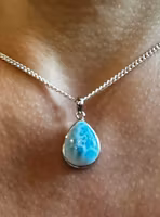 Larimar Hänge 925 Sterling Silver