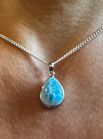 Larimar Hänge 925 Sterling Silver