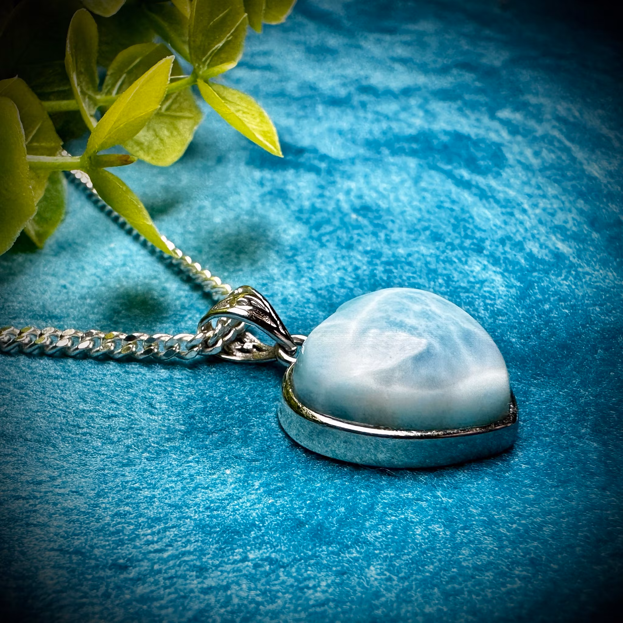 Larimar Hänge 925 Sterling Silver