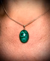 Malakit Hänge 925 Sterling Silver