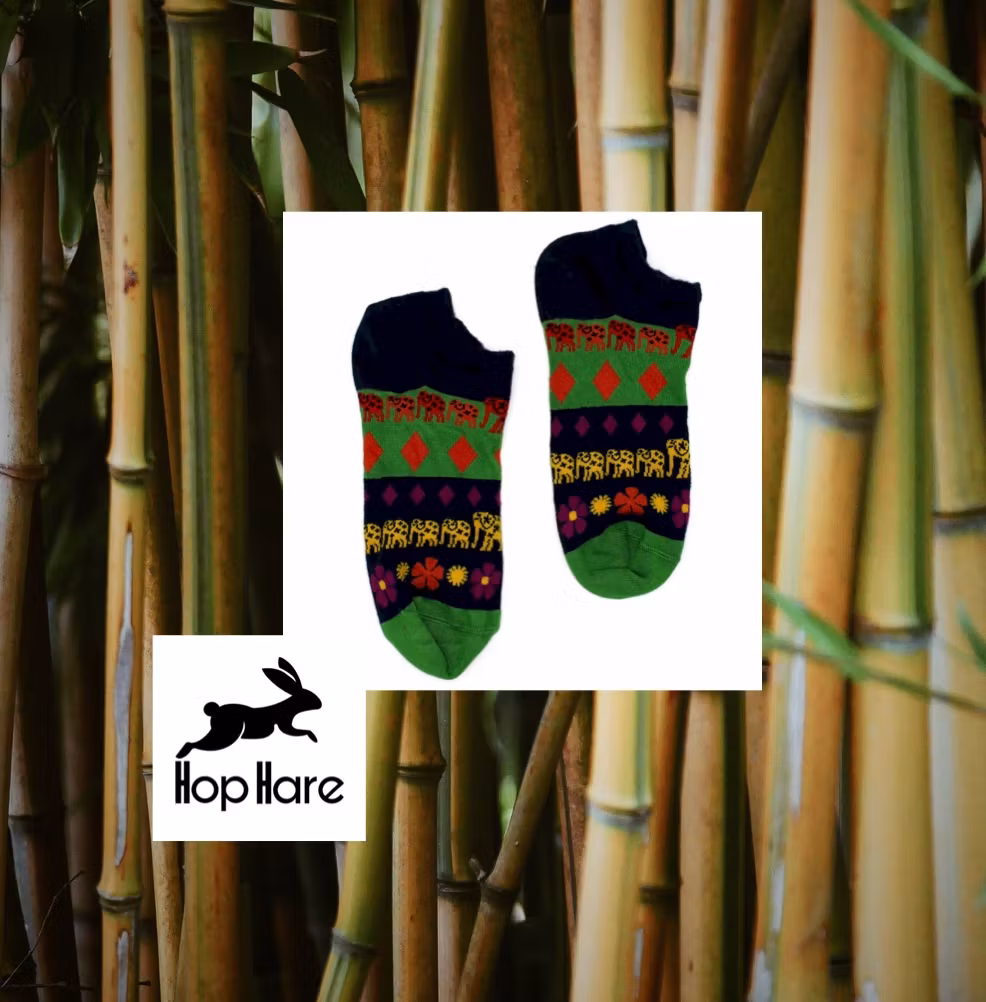 Låga Bambusockar | Hop Hare | Lucky Elephant ECO