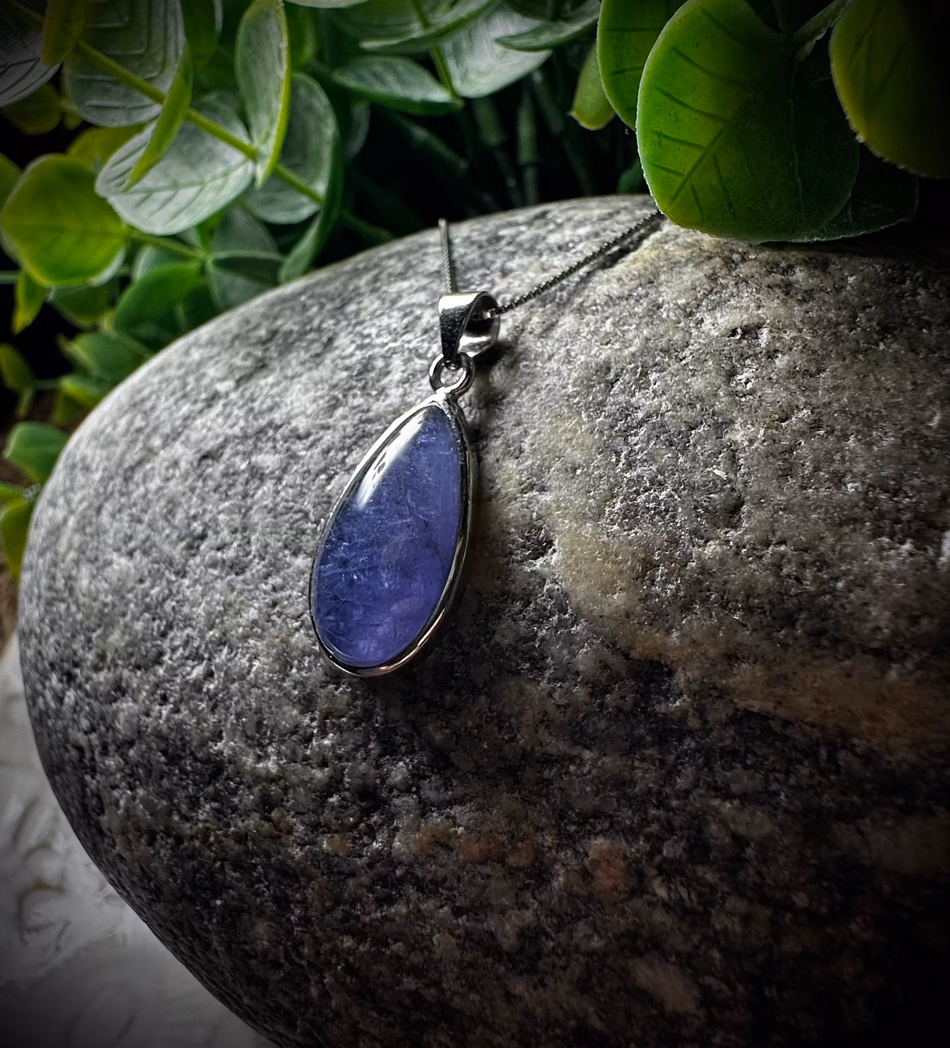 Tanzanit Hänge 925 Sterling Silver