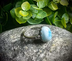 Larimar Ring | 925 Sterling Silver