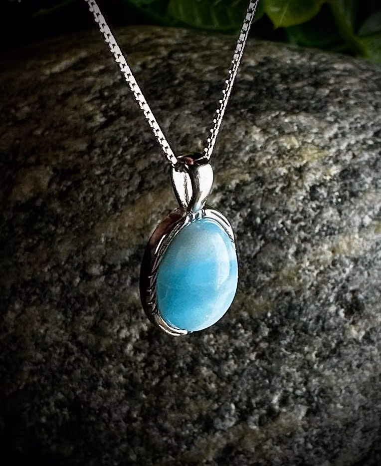 Larimar Hänge 925 Sterling Silver