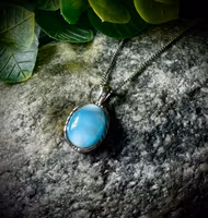 Larimar Hänge 925 Sterling Silver