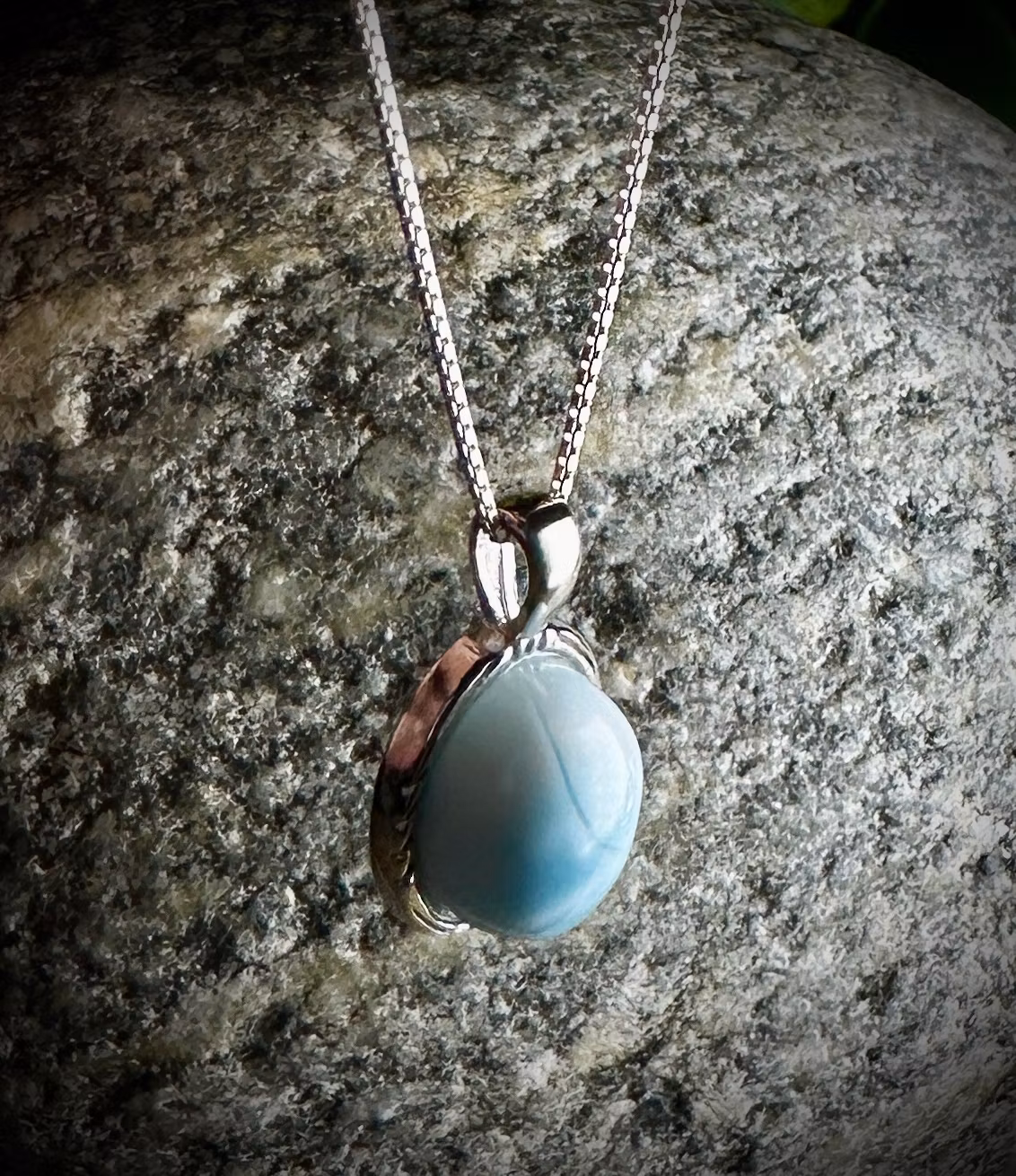 Larimar Hänge 925 Sterling Silver