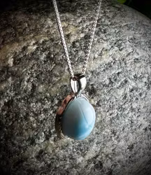 Larimar Hänge 925 Sterling Silver